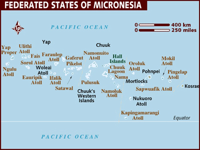 Micronesia map