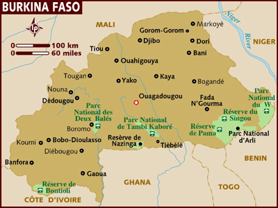 Burkina Faso map