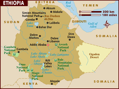 Ethiopia map