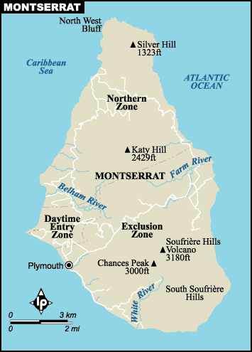 Montserrat World Map Montserrat World Map
